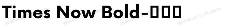 Times Now Bold字体转换